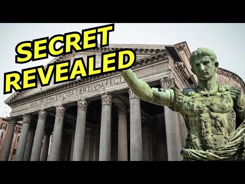 How was Roman concrete discovered?