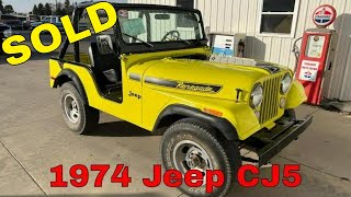 SOLD - 1974 Jeep CJ5 - Walk Around