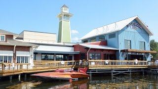 The BOATHOUSE at Disney Springs Full Tour Including FOOD, Dining Rooms, Amphicars, Boats - Downtown