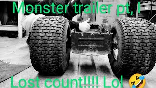 More welding monster trailer! #welding #fluxcorewelding #redneck