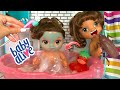 Baby Alive Sisters Night Routine 😴 bath time & feeding dinner 🍽️