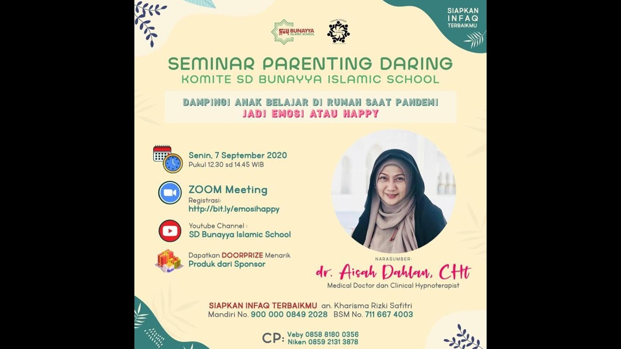 Seminar Parenting Daring Dr. Aisah Dahlan. CHt - YouTube