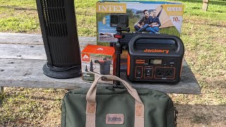 Testing the Jackery 300 by Camping at Levi Jackson State Park.