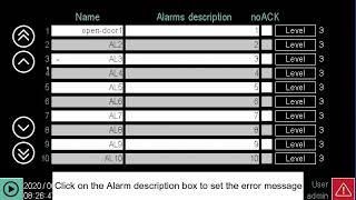 Gefran 3850T GETlogic Alarms creation - SUB ENG