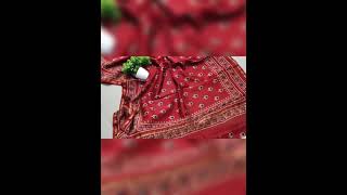 chanderi ajrak printed saree price 1650/-