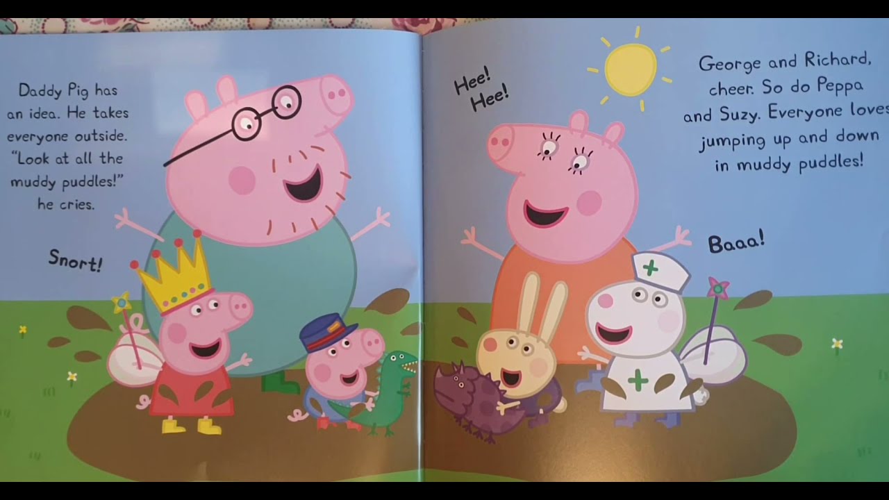 Peppa Pig Richard Rabbit Comes To Play Read Aloud Youtube