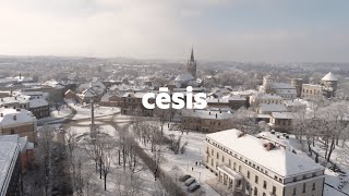 Winter in Cēsis, Gauja National Park, Latvia