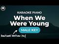 When We Were Young - Adele (Male Key - HD Piano Karaoke with Lyrics)