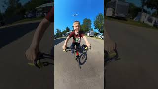 @insta360 X3 Bike Mount with unicorn extension! My Son loves it!