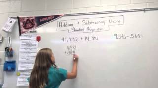 Adding using standard algorithm video