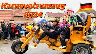 Karnevalsumzug in Großwechsungen #karneval #fyp  #foryou #viral #winter #2024 #umzug #fun #germany