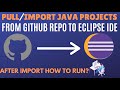 How to import java project in eclipse from github | Tech Projects