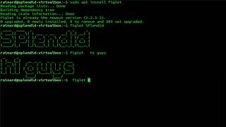 Figlet Command in Linux terminal and installation