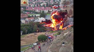 AI Brings Los Angeles Fire to Life: Dramatic Hill Station Inferno \u0026 Heroic Rescu #aiinfluencers