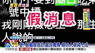 謠言! 基隆廟口有人得肺炎?! 主委:10萬懸賞抓造謠│中視新聞 20200213