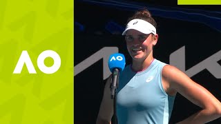 Jennifer Brady: "I hope I make it a habit!" on-court interview (QF) | Australian Open 2021