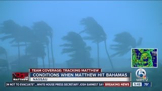 Conditions when Matthew hit Bahamas