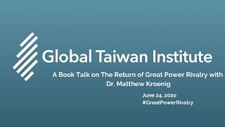 A Book Talk on The Return of Great Power Rivalry with  Dr. Matthew Kroenig