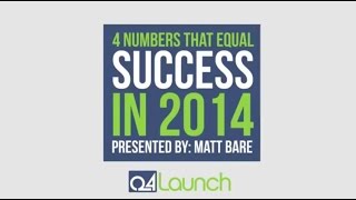 4 Numbers that Equal Success in 2014