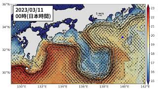 2023年3月20日までの黒潮「短期」予測