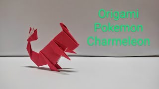 How To Make An Origami Pokemon Charmeleon Easy Step By Step