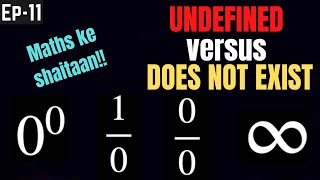 Calculus Ep#11: Why anything is undefined? or Does Not Exist...