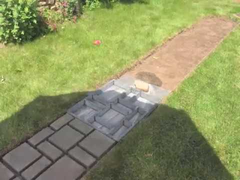 How to make cobblestone-look walkway How to make cobblestone-look walkway