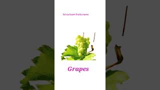 fruits name in English with picture / फलों के नाम/shorts # appletvkids# youtubeshorts