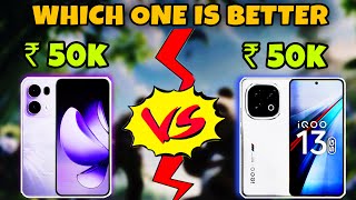 IQOO 13 VS OPPO RENO 13 PRO 🔥Bgmi test with 120 FPS Meter Gaming Review 😱