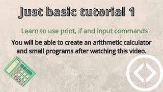 Just BASIC - tutorial 1