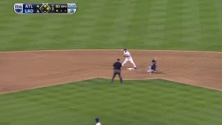 ATL@LAD Gm 3: Double play gets Ryu out of trouble