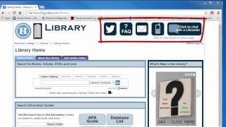 Library Tutorials Chat Reference