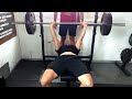 Bench press 100kg x 1 first attempt