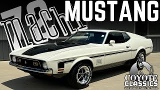 1972 Mustang Mach 1 (SOLD) at Coyote Classics