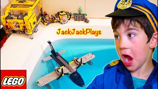 Lego City Deep Sea Operation Base UNBOXING | Pretend Play Police Skit | JackJackPlays