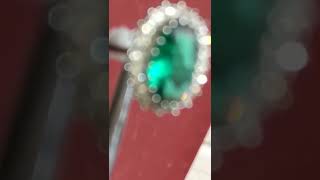 Antique Emerald diamond marriage ring，很不寻常！古董祖母绿钻戒, ， 之五