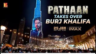 Pathaan takes over Burj Khalifa | Shahrukh Khan Siddharth Anand |In Cinemas on 25 Jan 2023