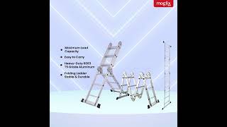 Bigapple 150kg 4x4 Step Aluminium Multipurpose Ladder, BA-354 - Features Breakdown \u0026 Assembly