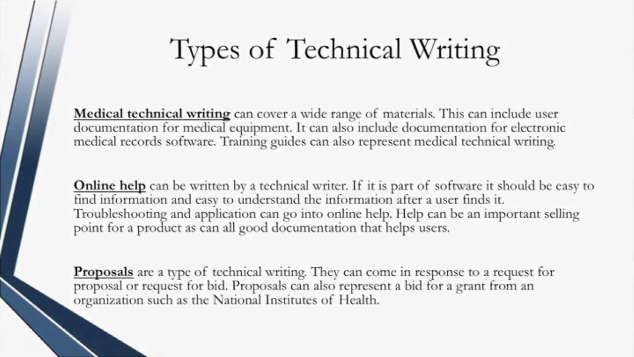 Certified Technical Writer - Types Of Technical Writing - YouTube