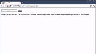 jQuery Tutorial 121 Highlight search plugin
