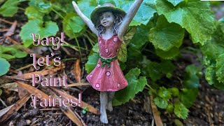 Painting Fairies for Realistic Miniature Fairy Gardens