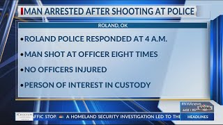 Man arrested in Roland after shooting at police