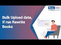 Bulk Upload Data, if run Rewrite Books (English) | BUSY Mobile App | Cloud Sync