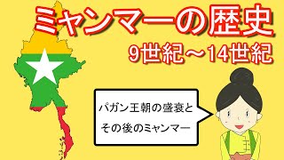 【Myanmar】ミャンマーの歴史② パガン朝成立後の中世ミャンマー （9世紀～14世紀）【History】