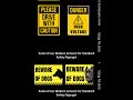 yellow and black caution modern safety signage call 1 868 653 7031