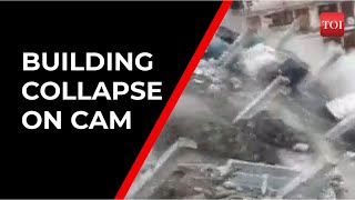 4-storey building collapses like house of cards in Himachal’s Chopal town of Shimla