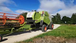 Pea harvest 2022 - Claas Tucano 320