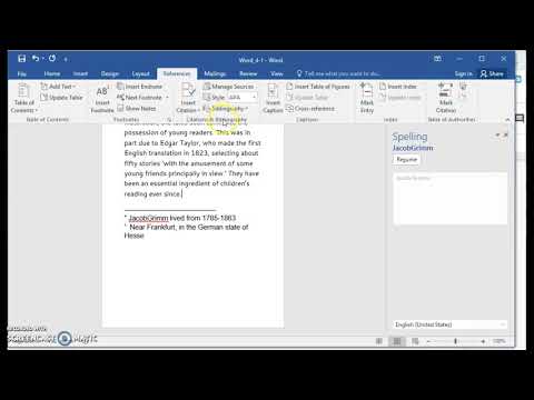 How do you use referencing in a sentence?