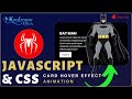 Create Animated Card Hover Effects with HTML & CSS