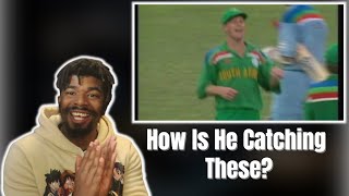 AMERICAN REACTS TO 6 Jonty Rhodes miracle cricket catches